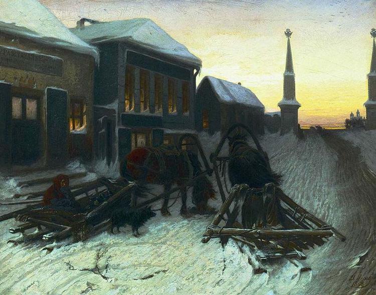 Vasily Perov The last tavern at the city gates
